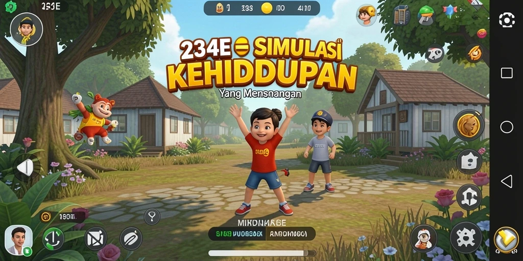 Screenshot gameplay yang menunjukkan aktivitas menarik di 234E.