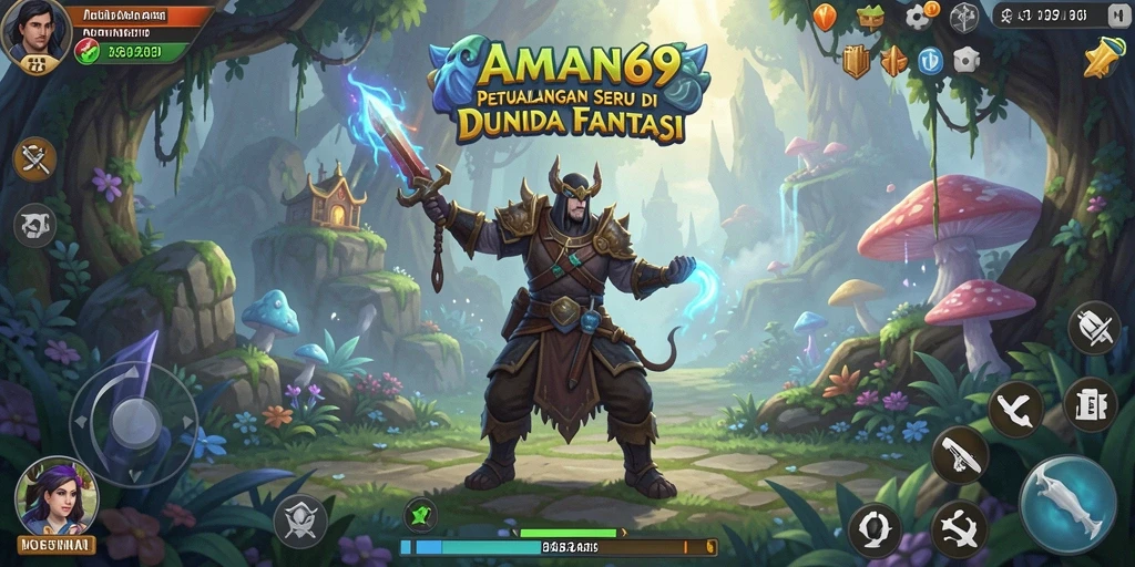 Tampilan gameplay <strong>AMAN69</strong> dengan aksi petualangan yang mendebarkan.