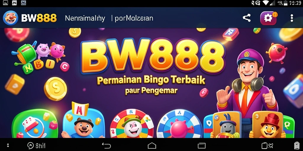Tampilan gameplay BW888 dengan suasana Bingo yang meriah.