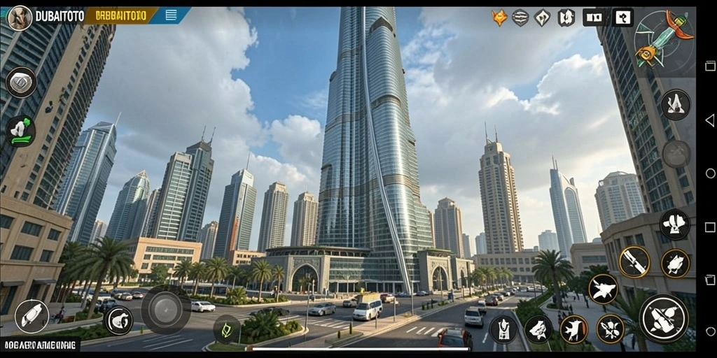 Gameplay DUBAITOTO yang menegangkan dengan menara yang beragam.