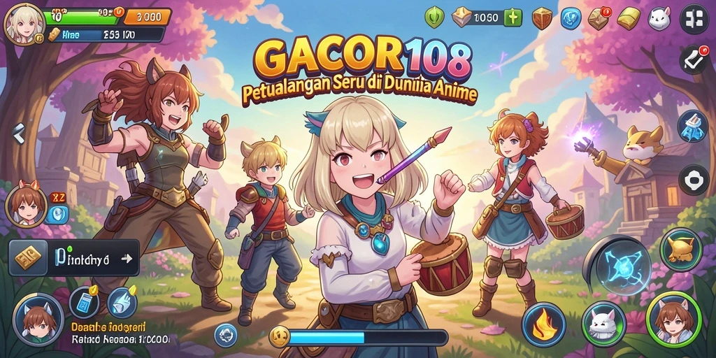 Tangkapan layar gameplay GACOR108 yang seru dan penuh warna.