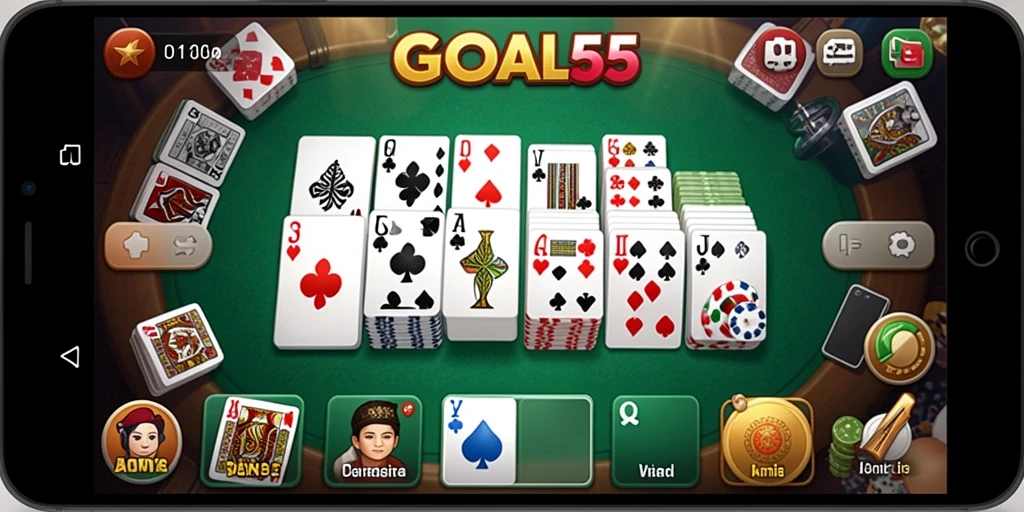 Tampilan seru gameplay Domino GOAL55.
