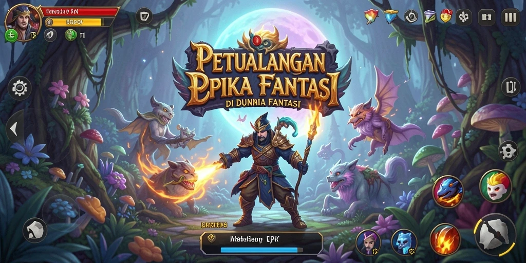 Gameplay PP7 menampilkan petualangan seru di dunia fantasi.