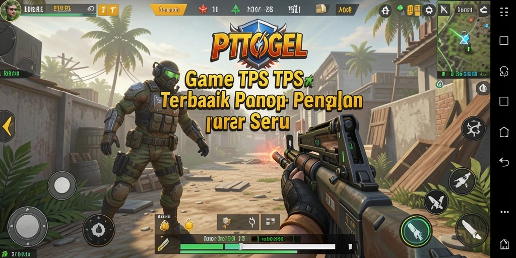 Screenshot menampilkan momen intense dalam permainan TPS PTTOGEL.