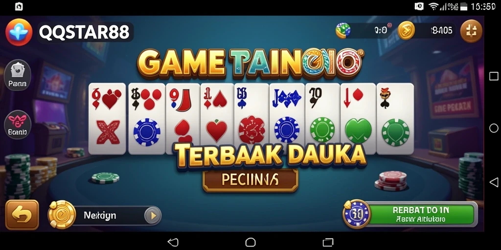 Tampilan seru dari gameplay <strong>QQSTAR88</strong> saat bermain Domino bersama teman.
