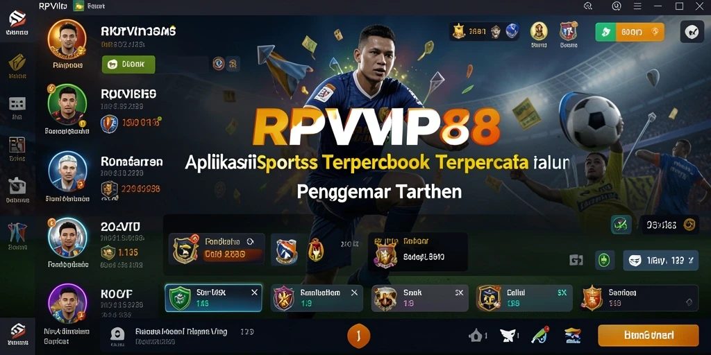 Menampilkan tampilan menarik dari gameplay Sportsbook di RPVIP8.