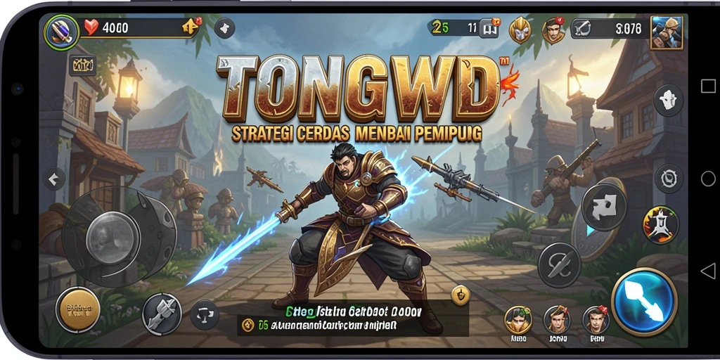 Tampilan gameplay TONGWD yang penuh strategi dan taktik.