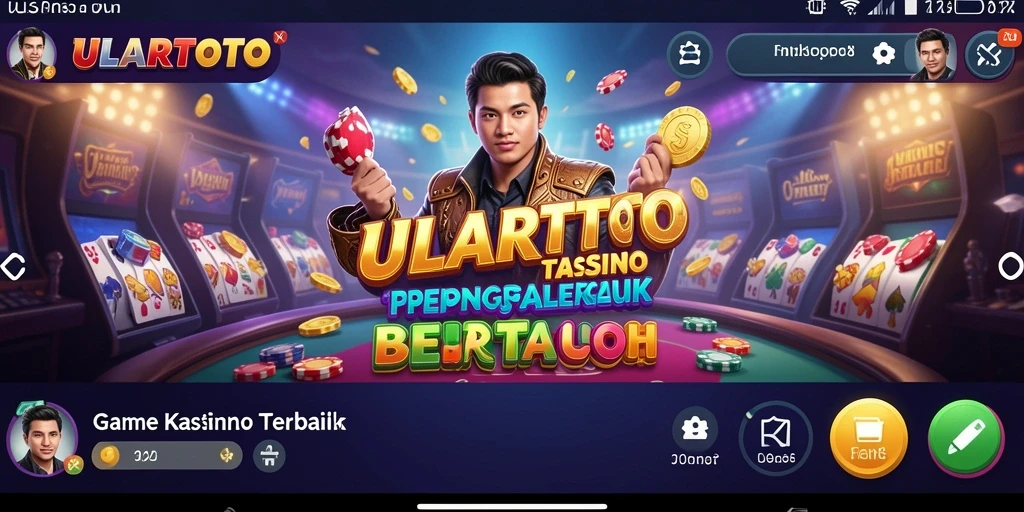 Screenshot ULARTOTO menunjukkan keseruan gameplay Kasino yang penuh warna.