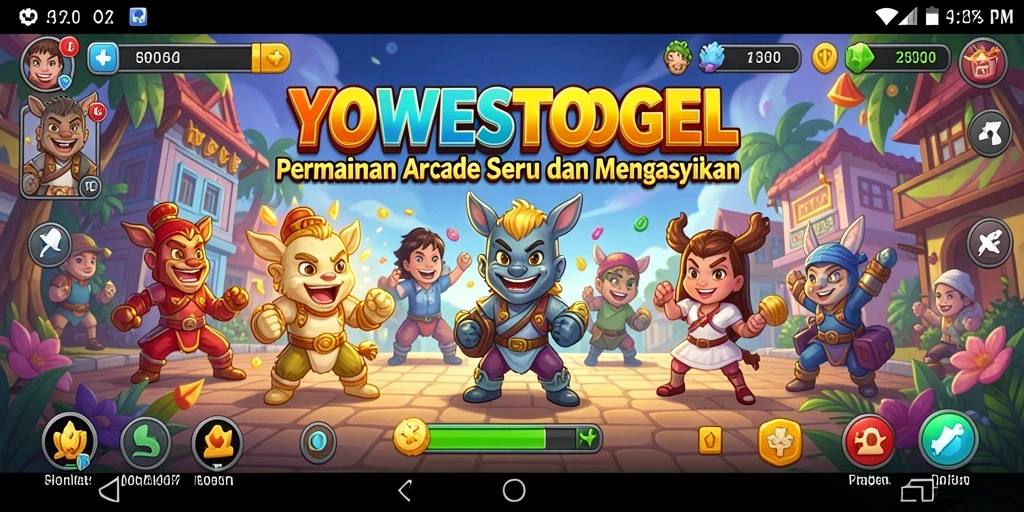 Tampilan gameplay seru YOWESTOGEL yang menantang dan menyenangkan.