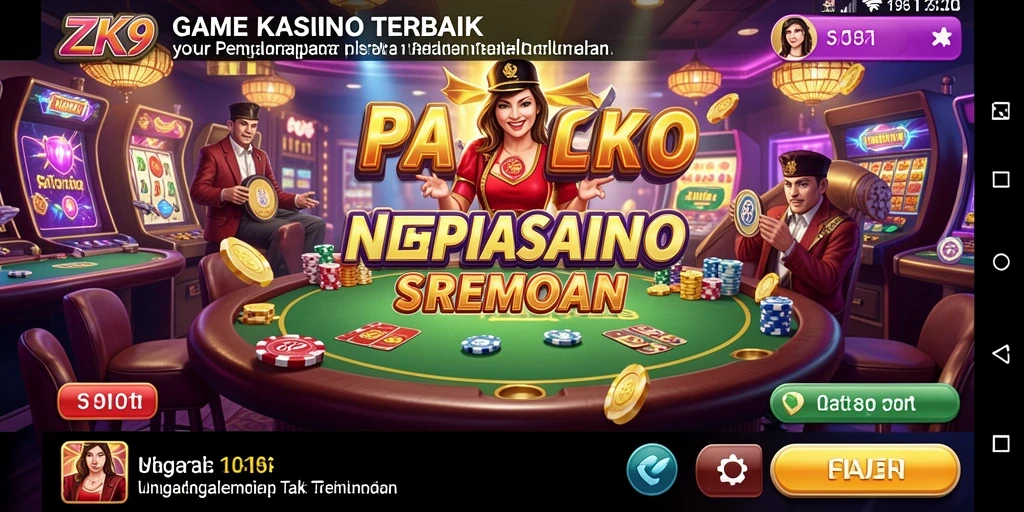 Screenshot permainan Kasino ZK9 menampilkan pengalaman bermain yang mendebarkan.